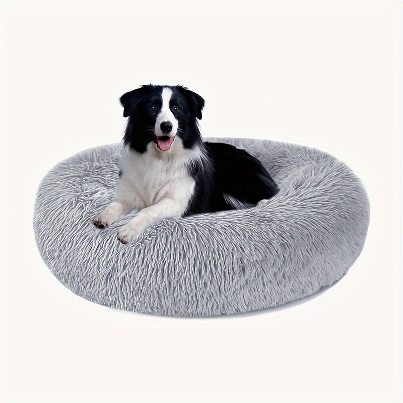 Non-Slip Dog Or Cat Beds Multiple Sizes, Calming Pet Beds For Indoor Cat Kennel Bed Pet Sofa, Round Cushion Cuddler Puppy Sofa, Machine Washable