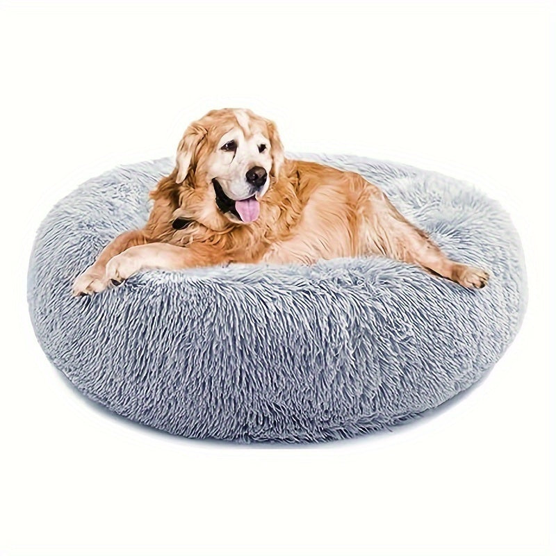 Non-Slip Dog Or Cat Beds Multiple Sizes, Calming Pet Beds For Indoor Cat Kennel Bed Pet Sofa, Round Cushion Cuddler Puppy Sofa, Machine Washable