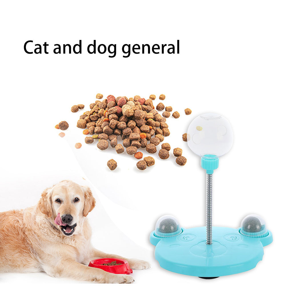 Pet Feeder Cat Toy Pets Leaking Food Ball Self-Playing Tumbler Funny Swing Feeder Puzzle Toys Playing Training Dispenser Bowl