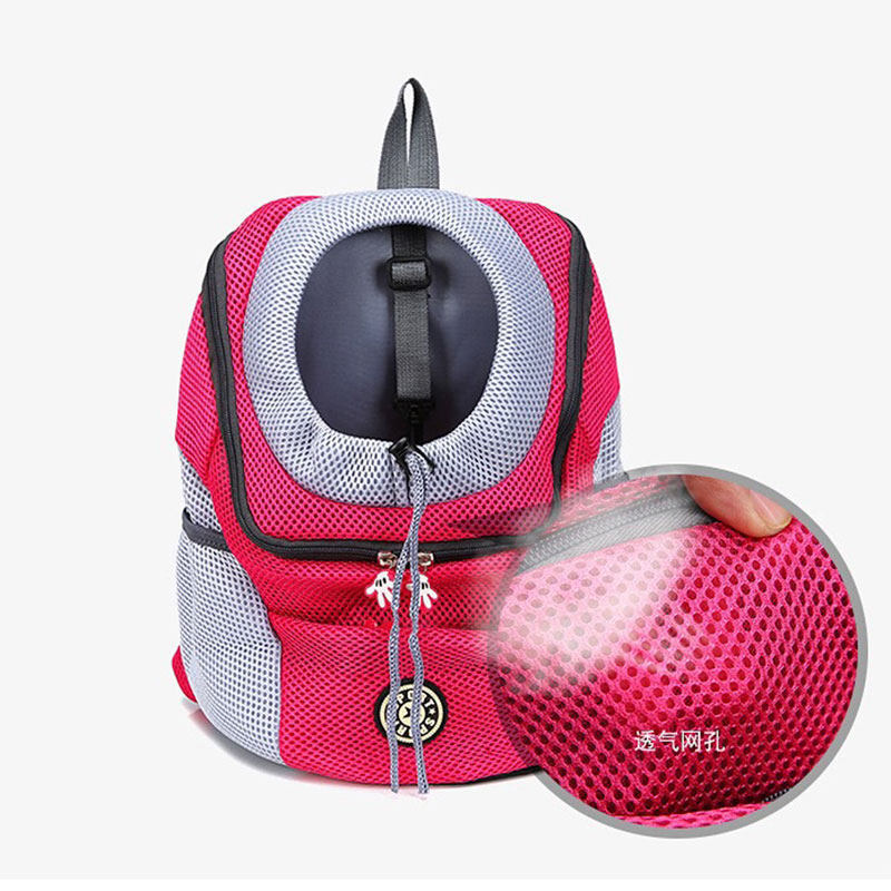 Pet Dog Carrier Bag Carrier For Dogs Backpack Out Double Shoulder Portable Travel Backpack Outdoor Pet Dog Carrier Bag Mesh