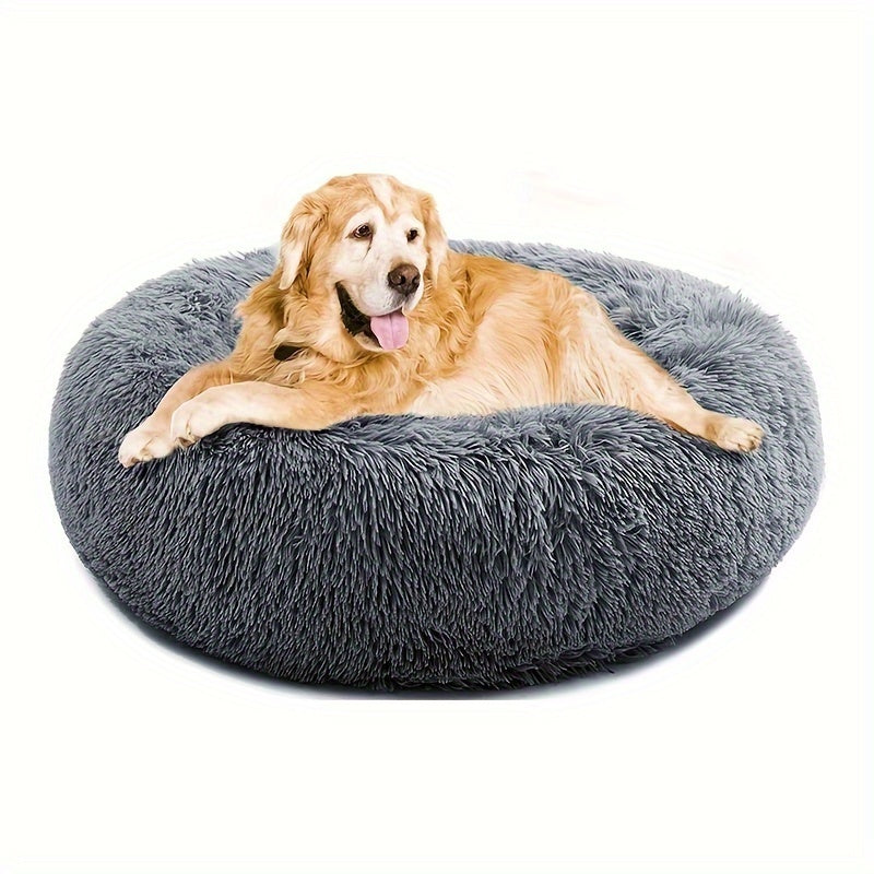 Non-Slip Dog Or Cat Beds Multiple Sizes, Calming Pet Beds For Indoor Cat Kennel Bed Pet Sofa, Round Cushion Cuddler Puppy Sofa, Machine Washable