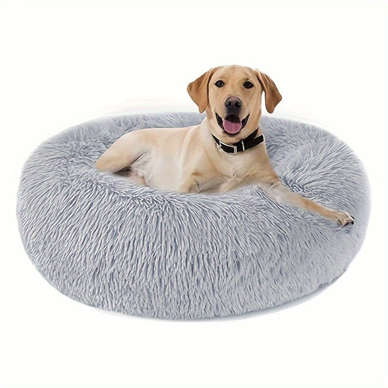 Non-Slip Dog Or Cat Beds Multiple Sizes, Calming Pet Beds For Indoor Cat Kennel Bed Pet Sofa, Round Cushion Cuddler Puppy Sofa, Machine Washable