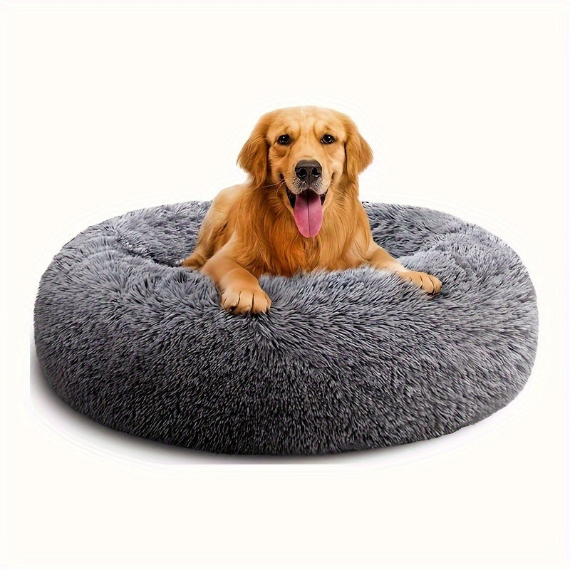 Non-Slip Dog Or Cat Beds Multiple Sizes, Calming Pet Beds For Indoor Cat Kennel Bed Pet Sofa, Round Cushion Cuddler Puppy Sofa, Machine Washable